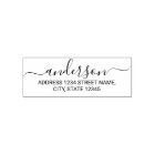 Modern Script Family Name Return Address