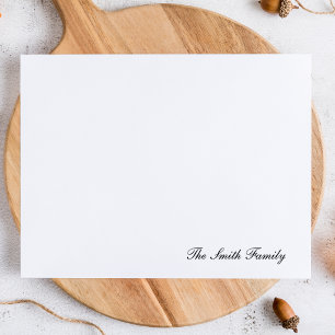 Modern Script Family Stationery Card