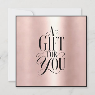 Modern Script Font Business Gift Certificate