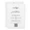 Modern Script Full Photo Monogram QR code Wedding