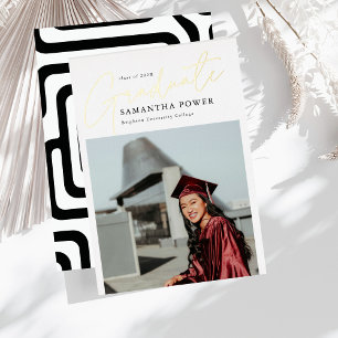 Modern Script  Graduate 2 Photos Graduation