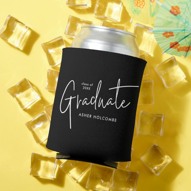 Modern Script Graduate Simple Graduation Can Cooler (In Situ Summer)