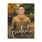Modern Script Graduate Simple Photo Graduation