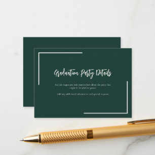 Modern Script Graduation 2025 Grad Party Enclosure Card