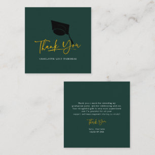Modern Script Graduation 2026 Thank You Card