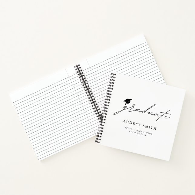 Modern Script Graduation Party Guest Book (Inside)