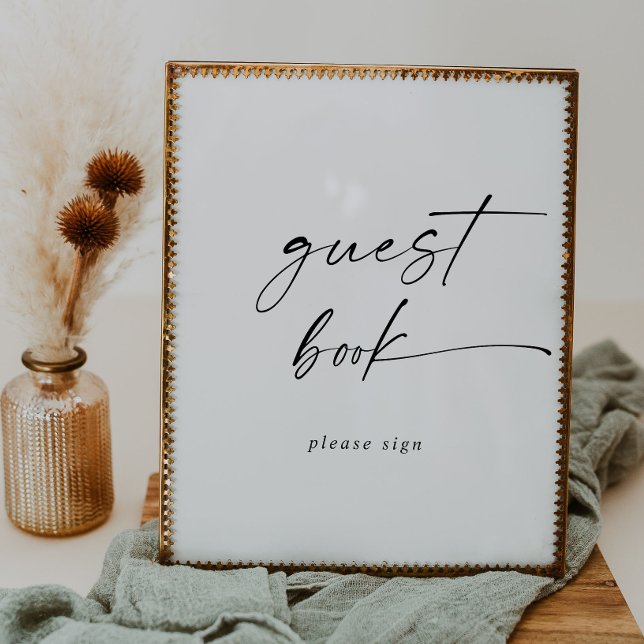 Modern Script Guest Book Sign (Creator Uploaded)