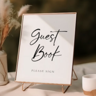 Modern Script Guest Book Wedding