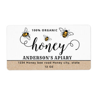 Modern script Honey bee apiary