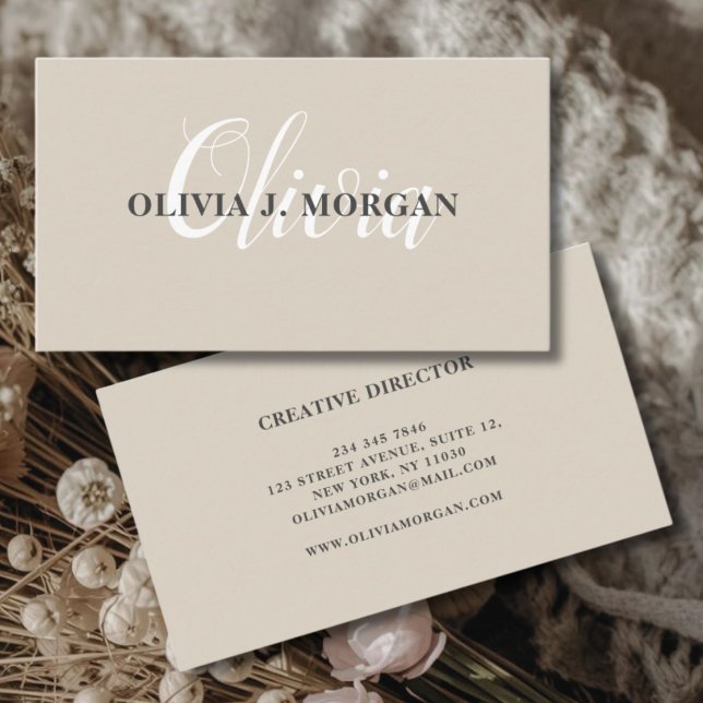 Modern script logo minimal professional name business card (Creator Uploaded)