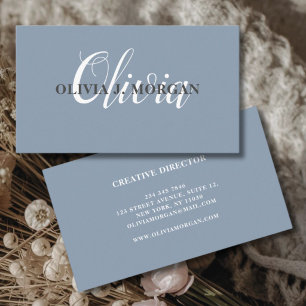 Modern script logo minimal professional name business card