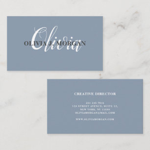 Modern script logo minimal professional name business card
