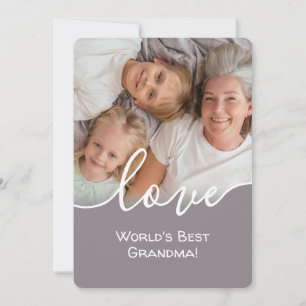 Modern Script Love Your Grandma Mother's Day Card