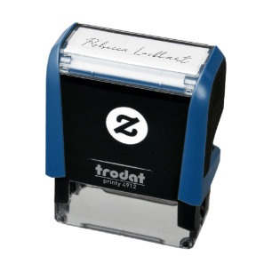 Modern Script Minimalist Name Signature Custom Self-inking Stamp