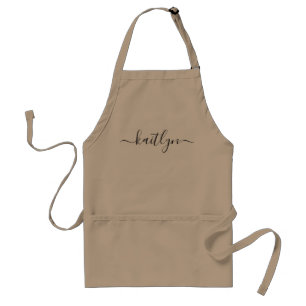 Modern Script Name Gift for her Personalised  Standard Apron