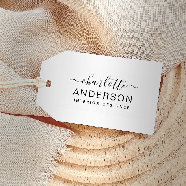 Modern Script Name Last Name Monogram Self-inking Stamp (Creator Uploaded)