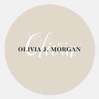 Modern script name logo professional
