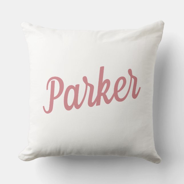 Modern Script Name Simple Kids Cushion (Front)