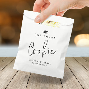 Modern Script One Smart Cookie Graduation Favour Bag