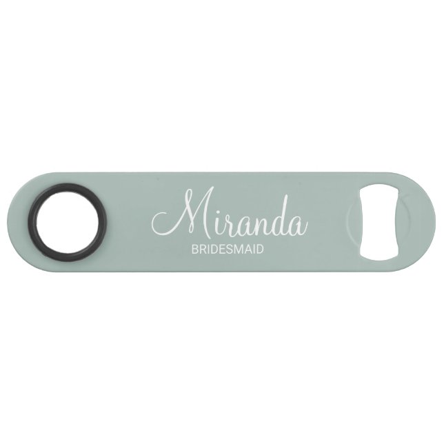 Modern Script Personalised Bridesmaid (Front (Horizontal))