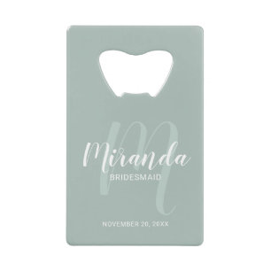 Modern Script Personalised Bridesmaid
