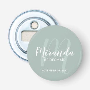 Modern Script Personalised Bridesmaid Bottle Opener