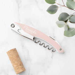 Modern Script Personalised Bridesmaid Corkscrew