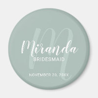 Modern Script Personalised Bridesmaid