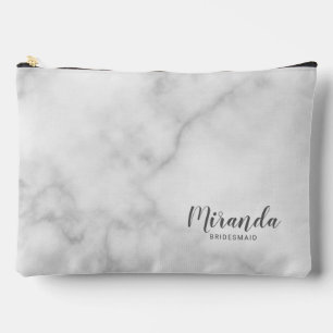 Modern Script Personalised Bridesmaid Name Accessory Pouch