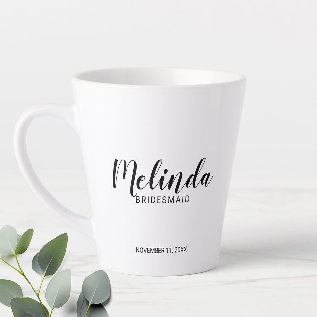Modern Script Personalised Bridesmaids Coffee Mug (Creator Uploaded)
