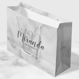 Modern Script Personalised Bridesmaids Large Gift Bag