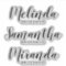 Modern Script Personalised Bridesmaid's Name