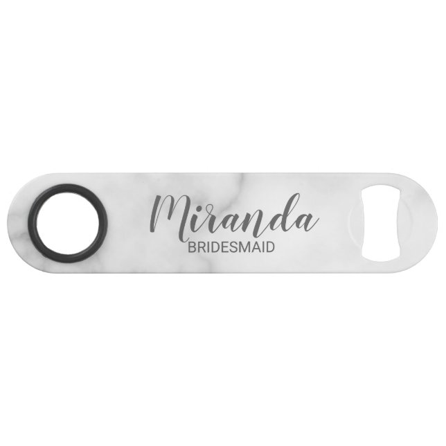 Modern Script Personalised Bridesmiad (Front (Horizontal))
