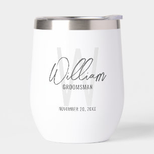 Modern Script Personalised Groomsmen