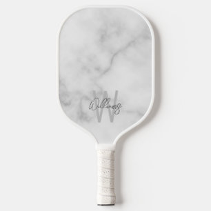 Modern Script Personalised Monogram and Name Pickleball Paddle