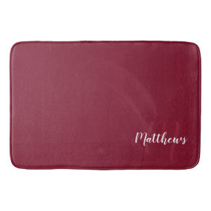 Modern Script Personalised Monogram & Family Name Bath Mat