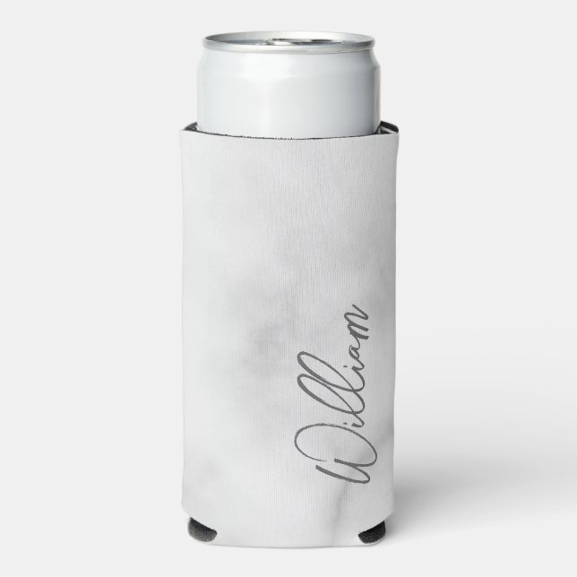 Modern Script Personalised Name Can Cooler (Seltzer Front)