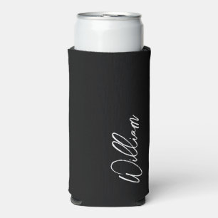 Modern Script Personalised Name Can Cooler