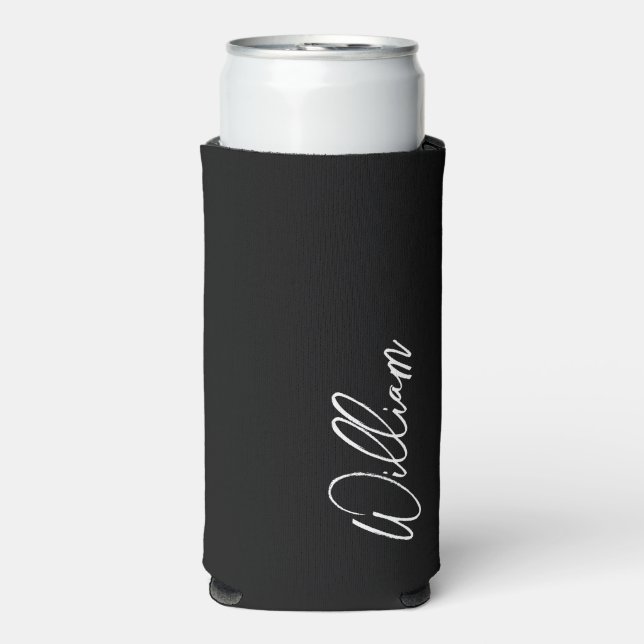 Modern Script Personalised Name Can Cooler (Seltzer Front)