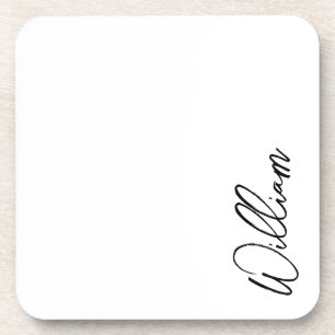 Modern Script Personalised Name Coaster