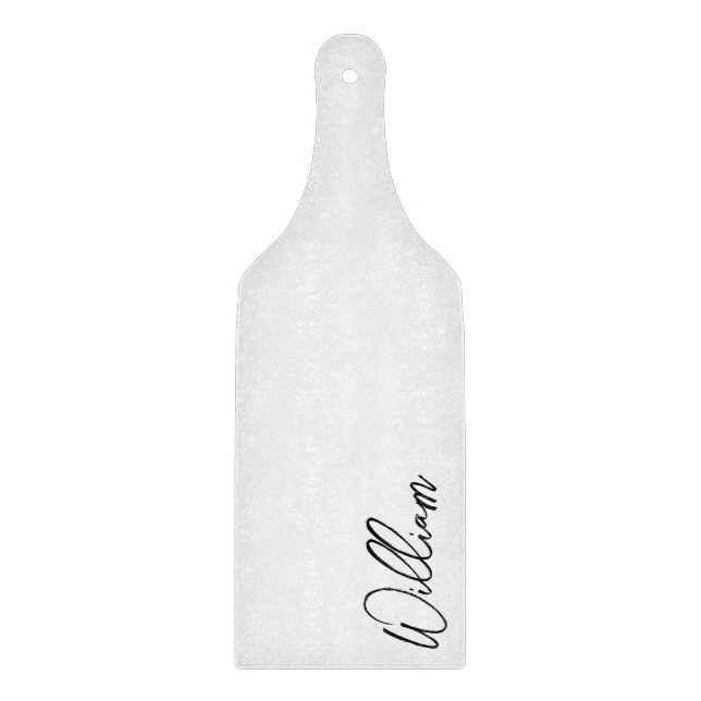 Modern Script Personalised Name Cutting Board (Front)
