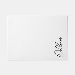 Modern Script Personalised Name Doormat