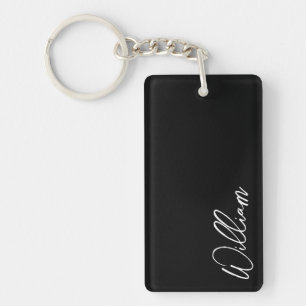 Modern Script Personalised Name Keychain
