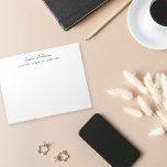 Modern Script Personalised Name Notepad<br><div class="desc">Modern and simple custom-designed notepad.</div>