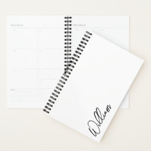 Modern Script Personalised Name Planner