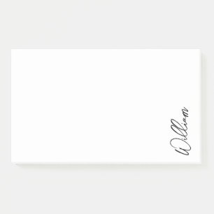 Modern Script Personalised Name Post-it Notes