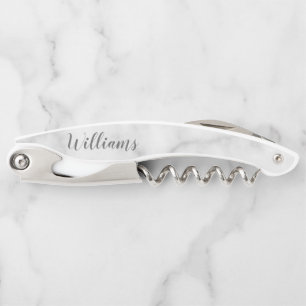 Modern Script Personalised Name Waiter's Corkscrew