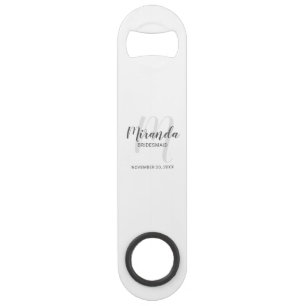 Modern Script Personalized Bridesmaid