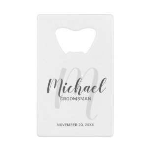 Modern Script Personalized Groomsmen