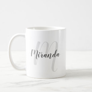 Mug Personalized And Script Monogram Coffee Name Modern w0XN8knOP